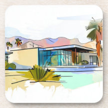 Emplacements mondiaux Dessous de verre Californie 