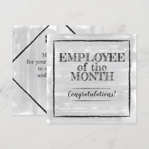 Employé de la carte de récompense de
