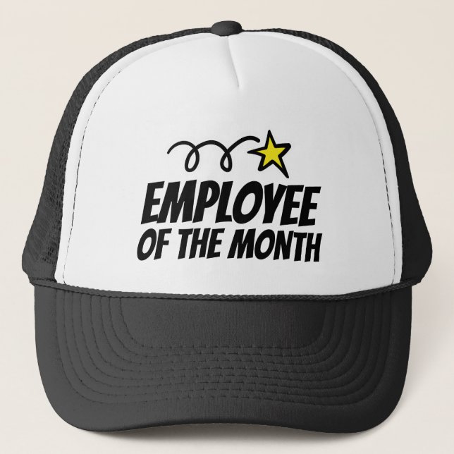 Employé du casquette de camionneur de mois pour le (Devant)