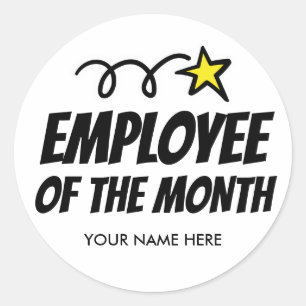 Employé du mois autocollants