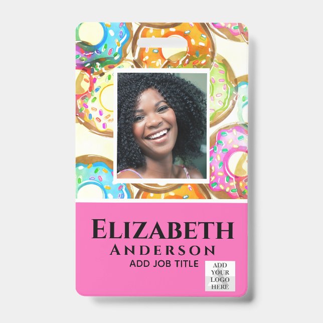 EMPLOYÉ PHOTO BADGE Code QR Code Barcode Baker Don (Avant)