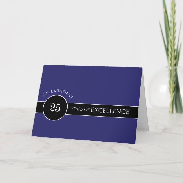 Employee 25th Anniversary Circle of Excellence Card (Front)