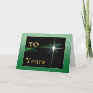 Employee 30th Anniversary Shining Star Card