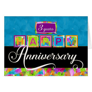 Employee 3rd Anniversary - Colourful