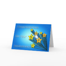 Employee Anniversary Customizable Shooting Stars