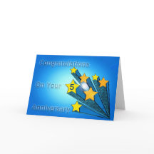 Employee Anniversary Customizable Shooting Stars