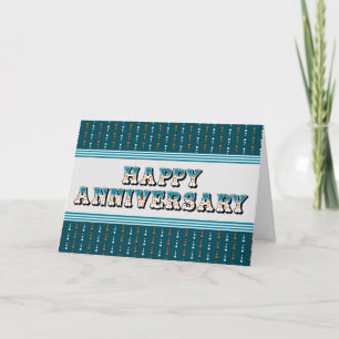 Employee Anniversary Decorative Text Card