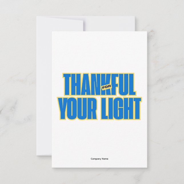 Employee Appreciatin Thank you Card (Front)
