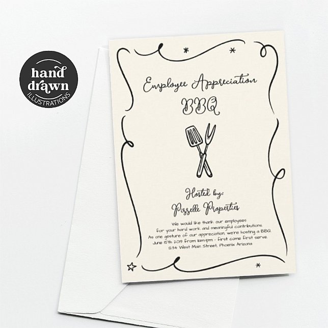 Employee Appreciation Business BBQ Party Invitation (Creator Uploaded)