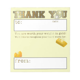 Employee Appreciation Shout Out Recognition Notepad