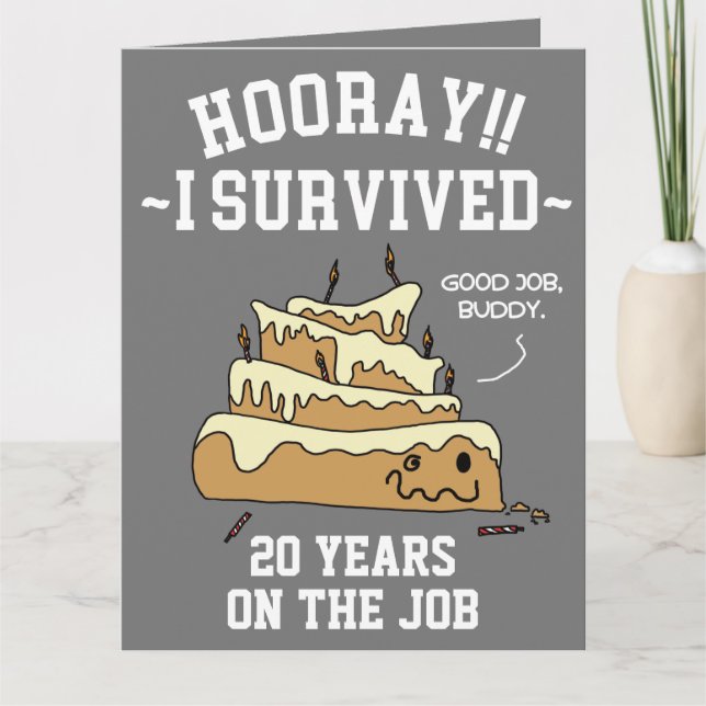 Employee Appreciation Work Anniversary Card (Front)