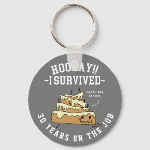 Employee Appreciation Work Anniversary Custom Keychain