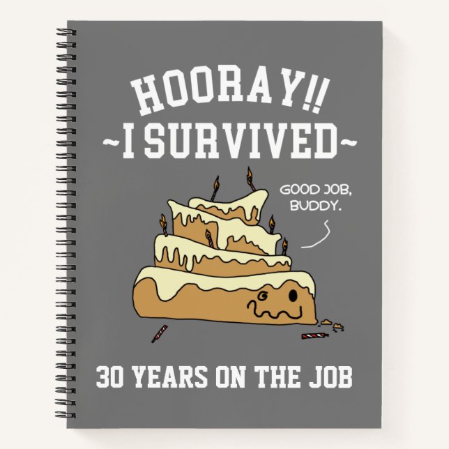 Employee Appreciation Work Anniversary Custom Notebook (Front)