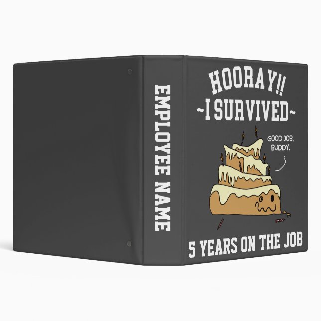 Employee Appreciation Work Anniversary Funny Binder (Background)