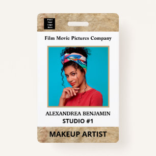 Employee Artist Photo Id Card Logo Custom Badge