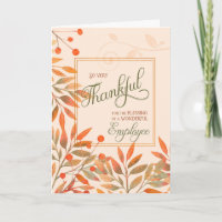 Employee Autumn Harvest Leaves Thanksgiving