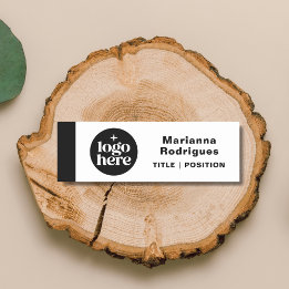 Employee Business Logo Magnetic Safety Pin Name Tag