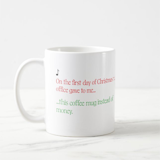 Employee Christmas Gift  Mug (Left)