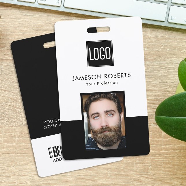 Employee Company ID Name, Logo, Photo Badge (Creator Uploaded)
