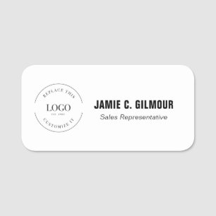 Employee Custom Business logo Magnetic Name Tag