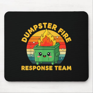 Employee Dumpster Fire Resnse Team Ugly Christmas Mouse Pad