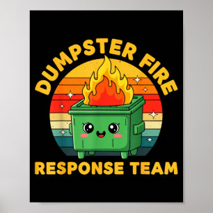 Employee Dumpster Fire Resnse Team Ugly Christmas Poster
