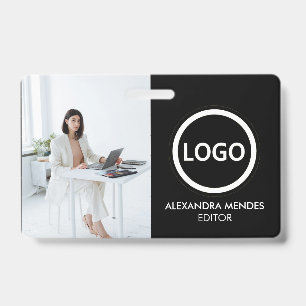 Employee ID Card Modern Minimalist Company Badge