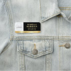 Employee ID Company Logo Black Gold Business