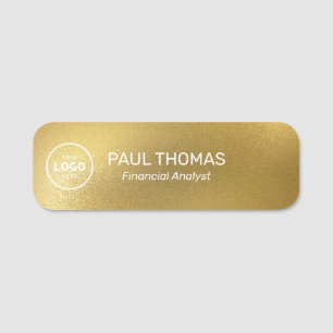 Employee Job Title Modern Professional Magnetic Name Tag