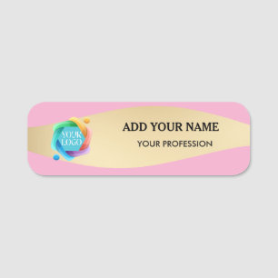 Employee Logo Name Tags Business Pin Tag