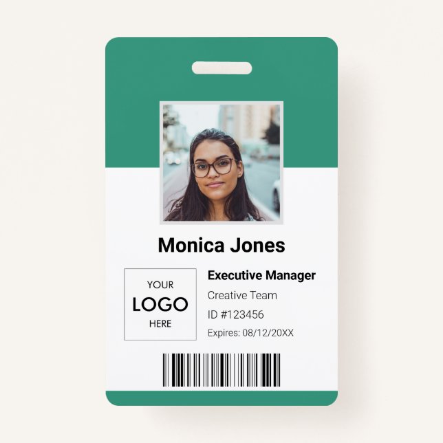 Employee Logo Photo ID Badge (Front)