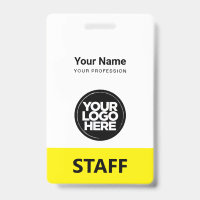 Employee Logo Staff Tag Front and Back The Same