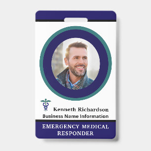 Employee Medical Photo ID Personalize Badge