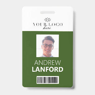Employee Name Badge   Custom Logo and Color