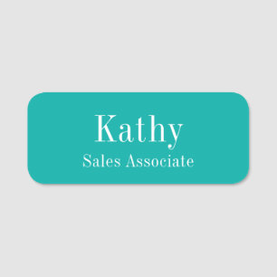 Employee Name Tag Badge Pin or Magnet