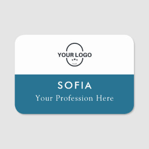 Employee Name Tag Custom Logo Magnetic Plastic