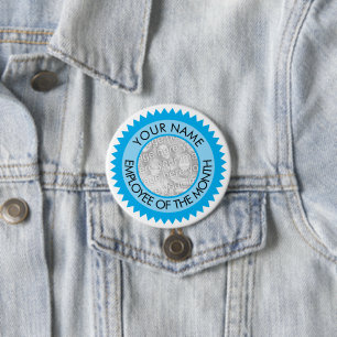 Employee of month button with custom photo