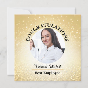 Employee of the Month Award Cards: Personalized Invitation