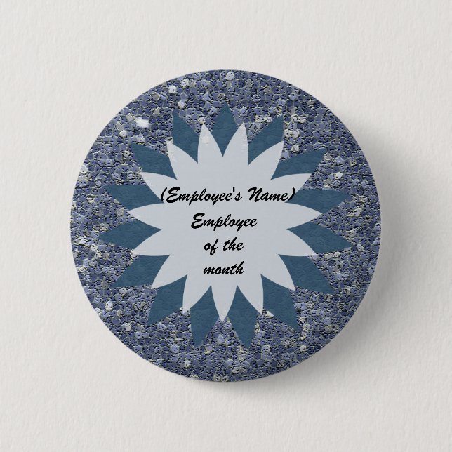 Employee of the Month Business Public Recognition 2 Inch Round Button (Front)
