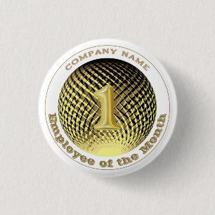 Employee of the Month Company round  1 Inch Round Button