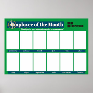 employee of the month display for 4x6 photos poster