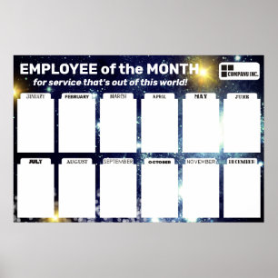 employee of the month display for 4x6 photos poster