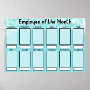 employee of the month display for 4x6 photos poster