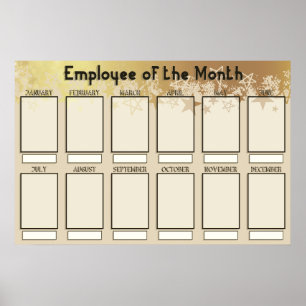 employee of the month display for 4x6 photos poster