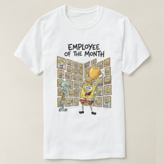 Employee of the Month Funny Cartoon T-Sh T-Shirt