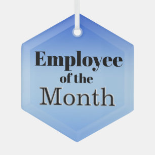 Employee of the Month Glass Ornament