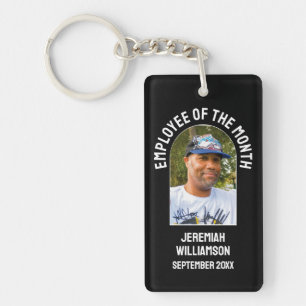 EMPLOYEE OF THE MONTH Photo CoWorker Appreciation Keychain