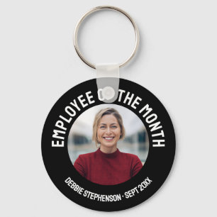EMPLOYEE OF THE MONTH Photo CoWorker Appreciation Keychain