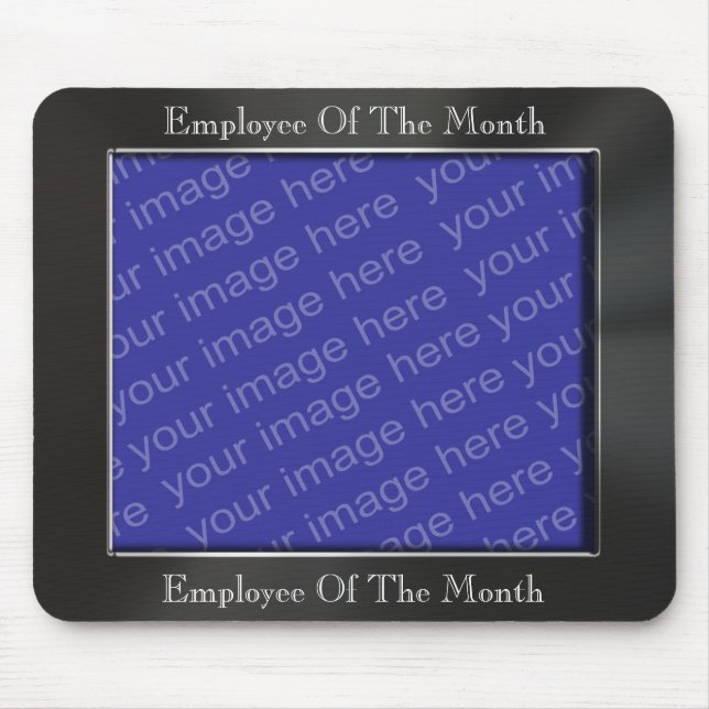 Employee Of The Month Photo Frame Mousepad (Front)