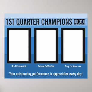 Employee of the month quarterly 4X6 photos Poster
